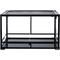 Show in main carousel: REPTI ZOO Tempered Glass Front Opening with Double Hinge Door Terrarium, Black, 35-gal slide 3 of 12