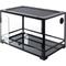 Show in main carousel: REPTI ZOO Tempered Glass Front Opening with Double Hinge Door Terrarium, Black, 35-gal slide 5 of 12