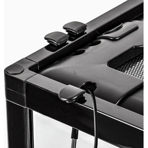 REPTI ZOO Tempered Glass Reptile Terrarium, Black, 70-gal