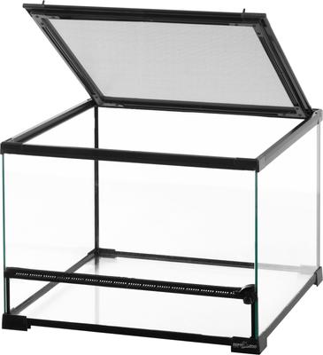 Show full view: REPTI ZOO Ventilated Reptile Glass Terrarium, Black,17-gal slide 3 of 9