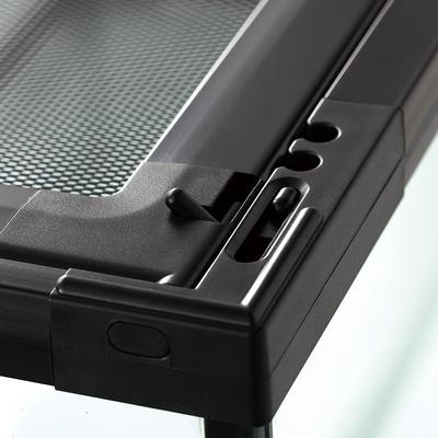 Show full view: REPTI ZOO Ventilated Reptile Glass Terrarium, Black,17-gal slide 6 of 9