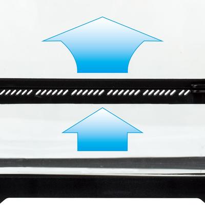 Show full view: REPTI ZOO Ventilated Reptile Glass Terrarium, Black,17-gal slide 7 of 9