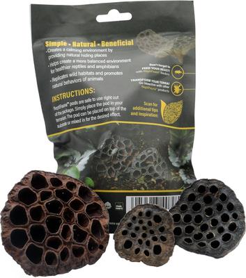 Show full view: ReptiFauna Lotus Pods Reptile Substrate, 3 count slide 2 of 7