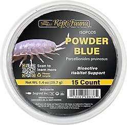 ReptiFauna Powder Blue Isopod, 16-oz, 15 count