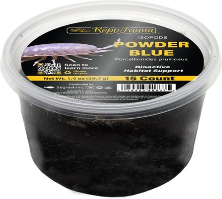 Show full view: ReptiFauna Powder Blue Isopod, 16-oz, 15 count slide 4 of 7