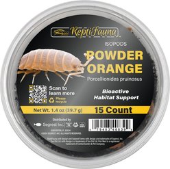 ReptiFauna Powder Orange Isopod, 16-oz, 15 count