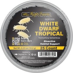 ReptiFauna White Dwarf Tropical Isopod, 16-oz, 25 count
