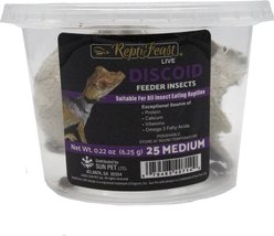 ReptiFeast Discoid Reptile Food, Medium, 25 count