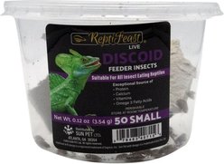 ReptiFeast Discoid Reptile Food, Small, 50 count