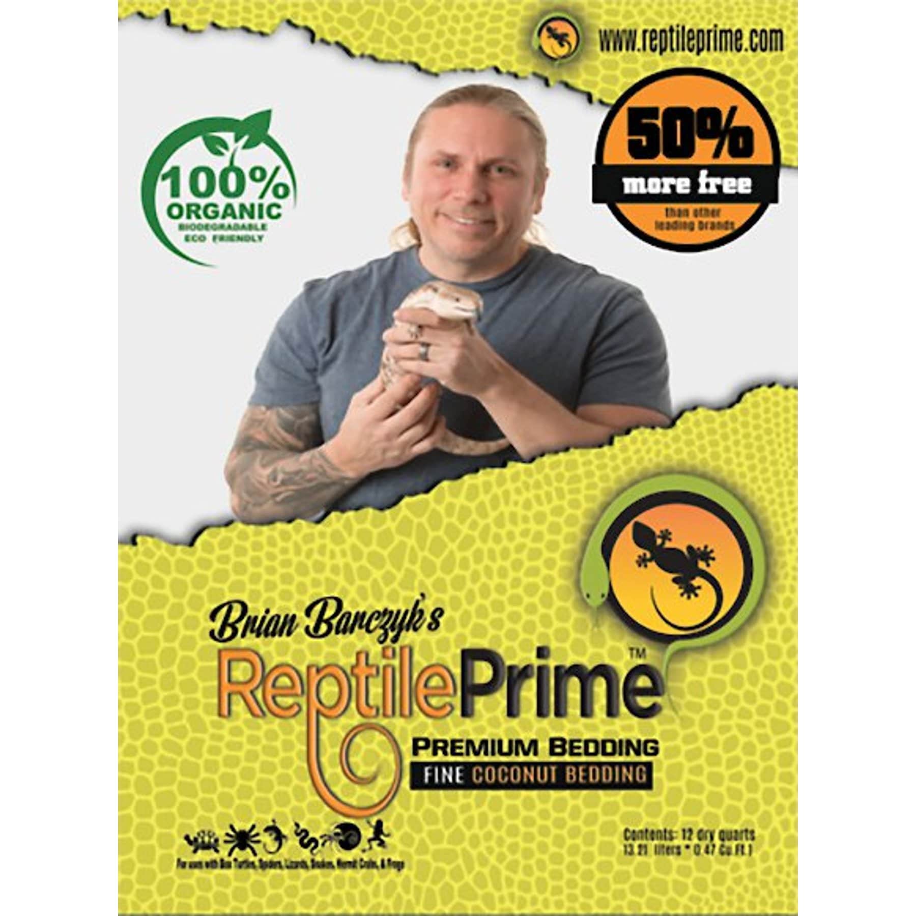 Reptile Prime Extra Fine Coconut Fiber Reptile Substrate, 12-qt bag