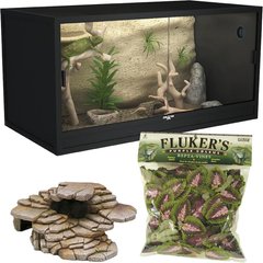 Reptile Starter Kit - Symton Reptile Enclosure, 120-gal + 2 other items