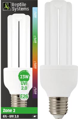 Show full view: Reptile Systems Compact Pro, Zone 2 6% Forest Reptile UVB Lamp, UVI 2.0 slide 2 of 7