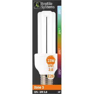 Reptile Systems Compact Pro, Zone 3 12% Desert Reptile UVB Lamp, UVI 2.8