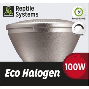 Reptile Systems Eco Halogen Reptile Heat Lamp, Red, 100-watt