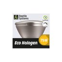 Reptile Systems Eco Halogen Reptile Heat Lamp, White, 75-watt