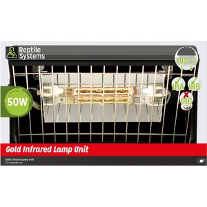 Reptile Systems Eco Gold Infrared Reptile Heat Lamp Unit, 100-watt