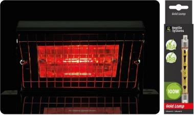 Show full view: Reptile Systems Eco Gold Infrared Reptile Heat Lamp Unit, 100-watt slide 6 of 8