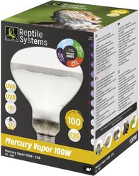 Reptile Systems Mercury Vapor D3 Pro Reptile Basking Lamp, 100-watt