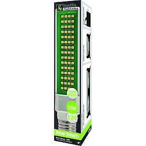 Reptile Systems New Dawn Led Compact Terrarium Plant Growth Lamp, 13-watt