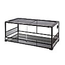 Reptile Treasure Knock-Down Sliding Door Terrarium, Black, 30 x 18-in