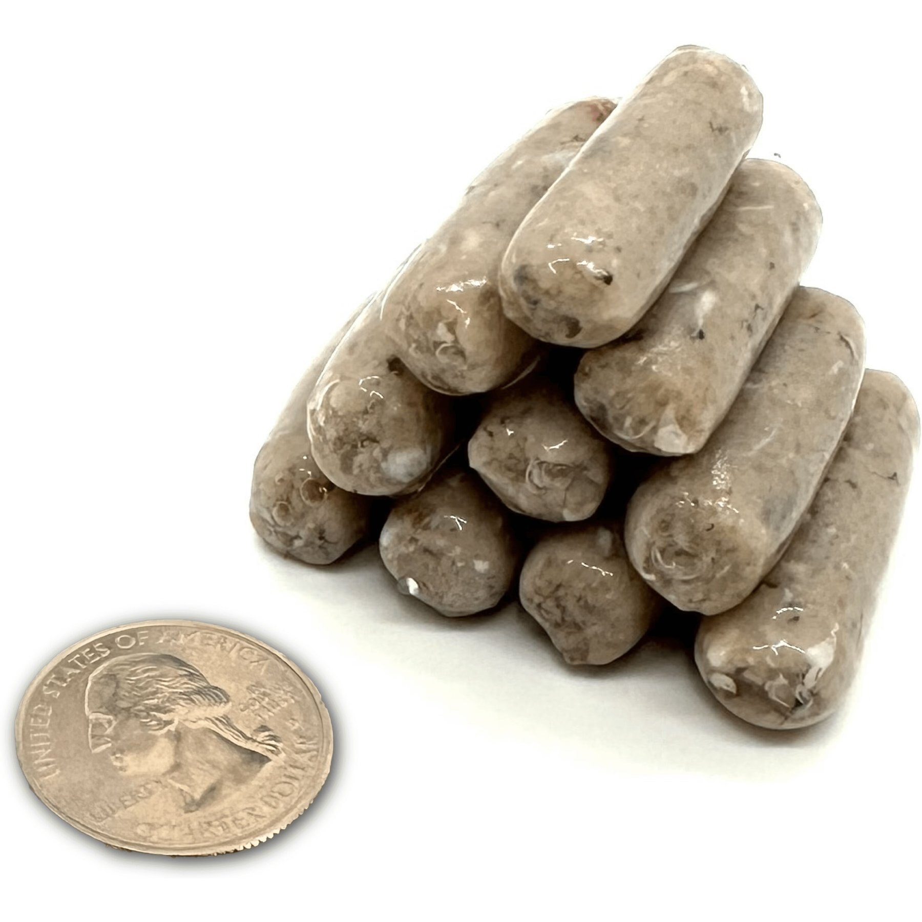 Reptilinks Frog Micro & Mini Natural Alginate Casing Reptile Food, 1 to 2-g, 50 mini links