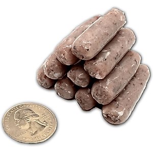 Reptilinks Quail Micro & Mini Natural Alginate Casing Reptile Food, 5-g, 25 mini+ links