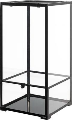 REPTIZOO Reptile Glass Terrarium, Black