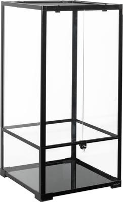 REPTIZOO Reptile Glass Terrarium, Black