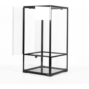 REPTI ZOO Reptile Glass Terrarium, Black, 50-gal