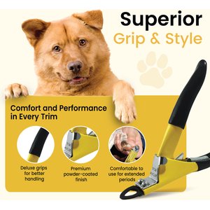 Resco Deluxe Dog Nail Clippers, Large, Yellow