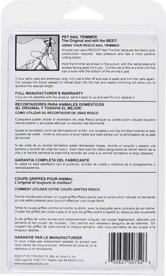 Show full view: Resco Deluxe Dog Nail Clippers, Large, Yellow slide 3 of 5