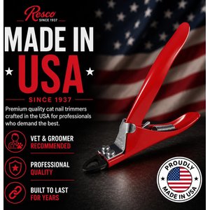 Resco Original Cat Nail Clippers, Red