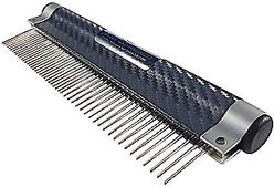 Resco Wrap Comb for Dogs, Cats & Small Pets, Combo 1-in Pin, Carbon Fiber slide 2 of 3