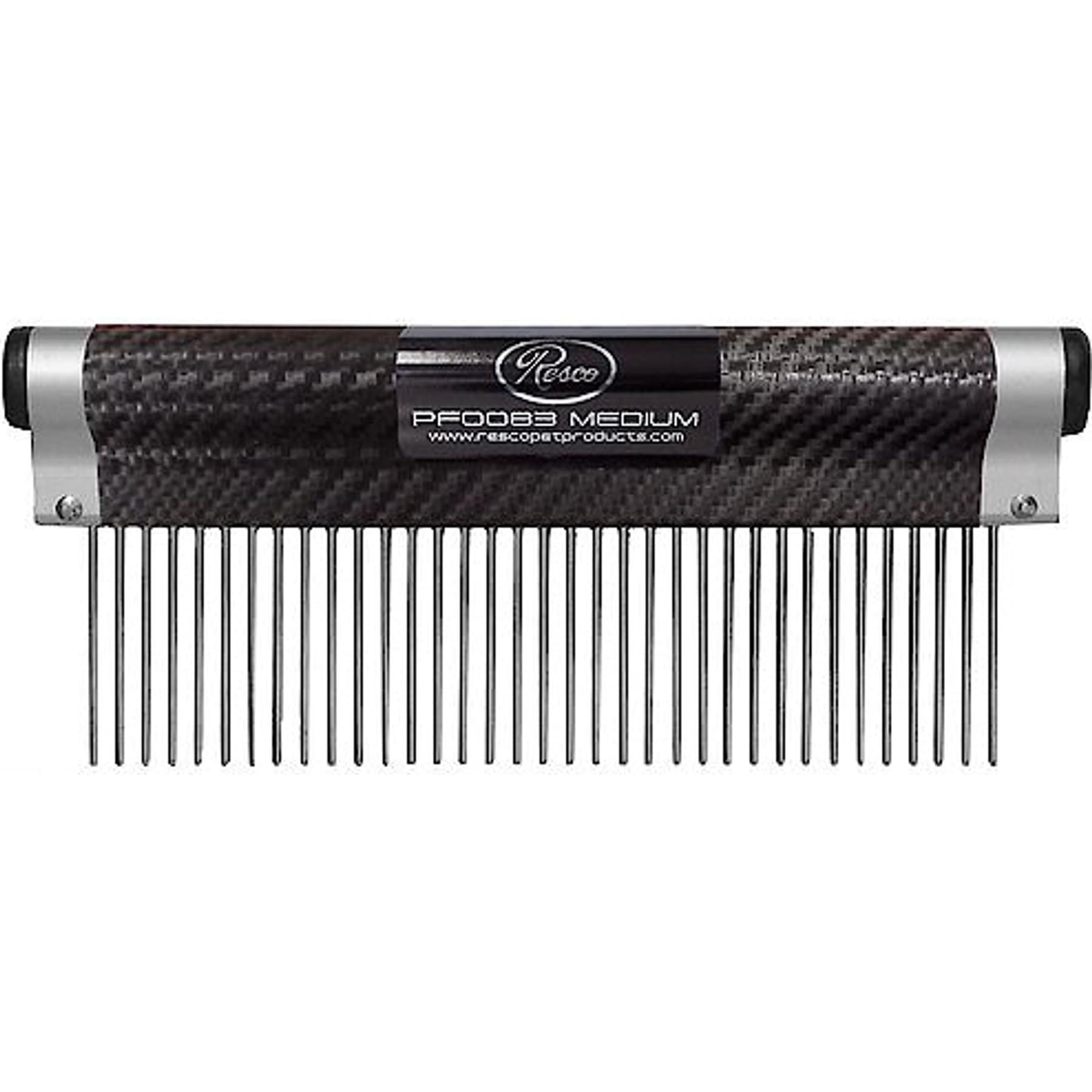 Resco Wrap Comb for Dogs, Cats & Small Pets, Medium 1.5-in Pin, Carbon Fiber