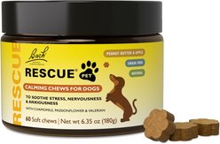 Rescue Remedy Pet Calming Chew Supplement for Dogs, 60 count