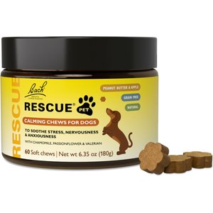 Rescue Remedy Pet Calming Chew Supplement for Dogs, 60 count