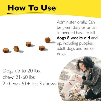 Show full view: Rescue Remedy Pet Calming Chew Supplement for Dogs, 60 count slide 6 of 7