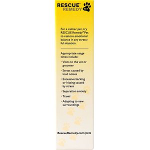 Rescue Remedy Stress Relief Pet Supplement, 20-mL bottle