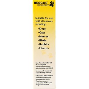 Rescue Remedy Stress Relief Pet Supplement, 20-mL bottle