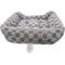 Show in main carousel: Reserve Checkered Cuddler Bolster Dog & Cat Bed, Gray, Medium slide 4 of 9
