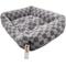 Show in main carousel: Reserve Checkered Cuddler Bolster Dog & Cat Bed, Gray, Medium slide 3 of 9