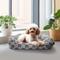 Show in main carousel: Reserve Checkered Cuddler Bolster Dog & Cat Bed, Gray, Medium slide 5 of 9