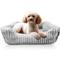 Show in main carousel: Reserve Jacquard Cuddler Bolster Dog & Cat Bed, Gray, Large slide 1 of 10
