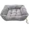 Show in main carousel: Reserve Jacquard Cuddler Bolster Dog & Cat Bed, Gray, Large slide 9 of 10