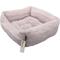 Show in main carousel: Reserve Jacquard Cuddler Bolster Dog & Cat Bed, Pink, Medium slide 4 of 10