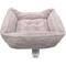 Show in main carousel: Reserve Jacquard Cuddler Bolster Dog & Cat Bed, Pink, Medium slide 3 of 10