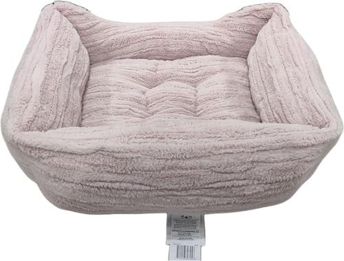Show full view: Reserve Jacquard Cuddler Bolster Dog & Cat Bed, Pink, Medium slide 3 of 10