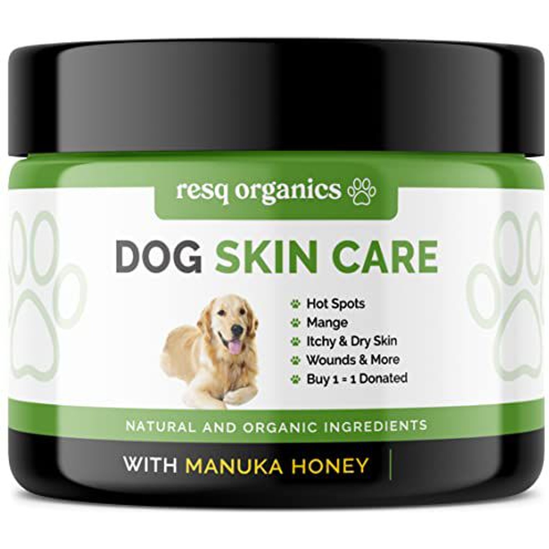 ResQ Organics Dog Skin Care Balm, 8-fl oz jar