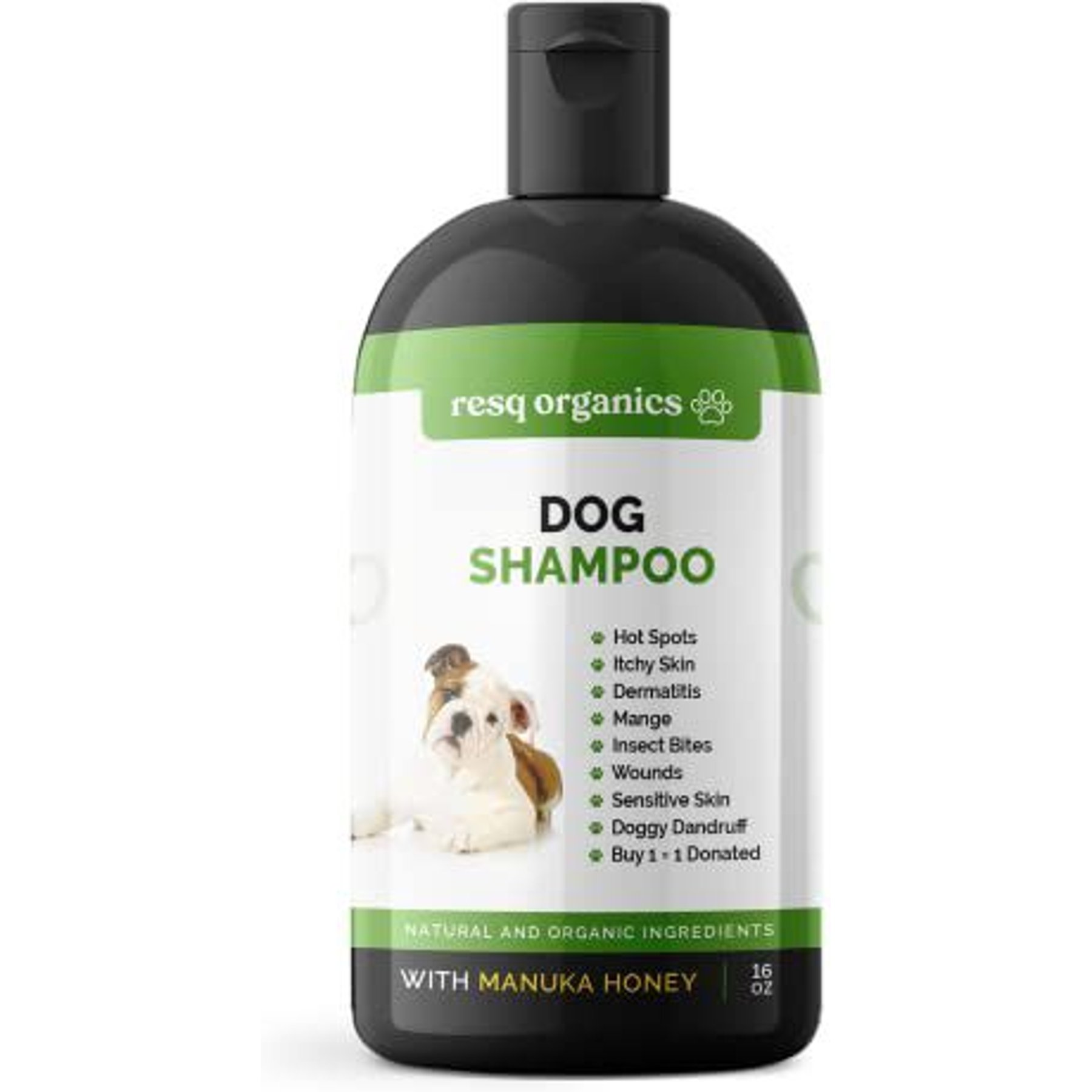 ResQ Organics Manuka Honey Dog Shampoo, 16-fl oz bottle