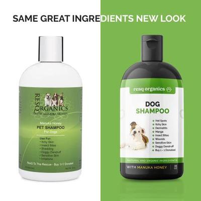 Show full view: ResQ Organics Manuka Honey Dog Shampoo, 16-fl oz bottle slide 2 of 7